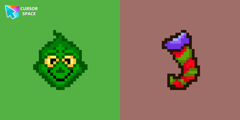 Cursor Grinch Pixel For Chrome
